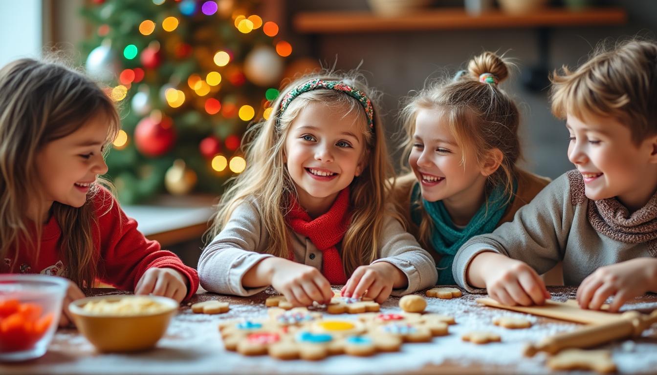 découvrez une recette facile de biscuits de noël à réaliser avec les enfants. idéale pour partager un moment gourmand en famille pendant les fêtes !