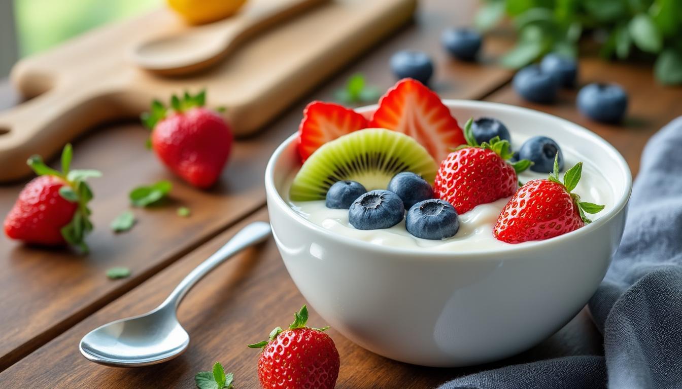 découvrez le nombre de calories contenu dans un yaourt aux fruits ainsi que des conseils pour intégrer ce dessert savoureux dans une alimentation équilibrée.