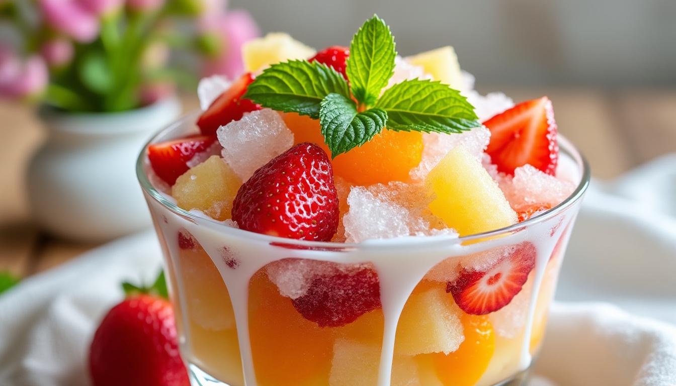 découvrez comment préparer un granité de fruits frais rafraîchissant et naturel en quelques étapes simples pour un dessert estival parfait.