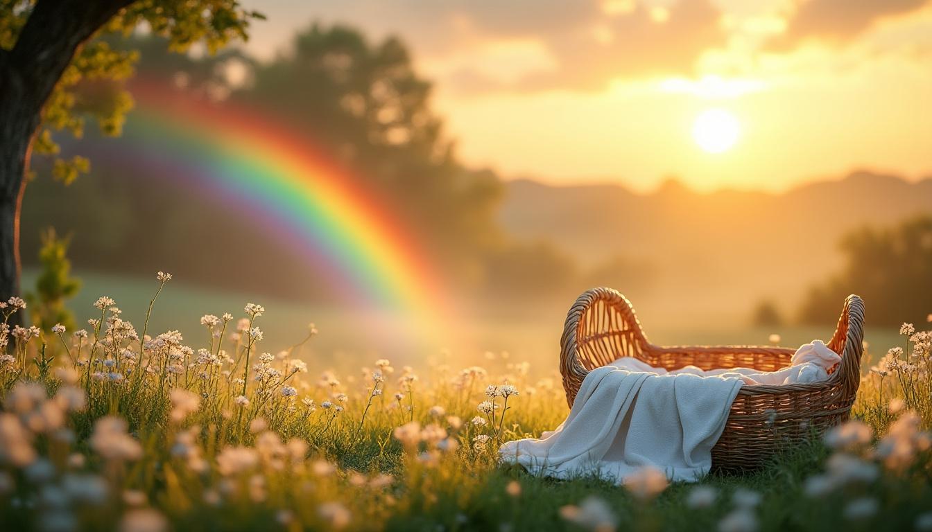découvrez le parcours émotionnel du bébé arc-en-ciel et comment surmonter la douleur d'une perte pour accueillir une nouvelle vie pleine d'espoir et de renouveau.