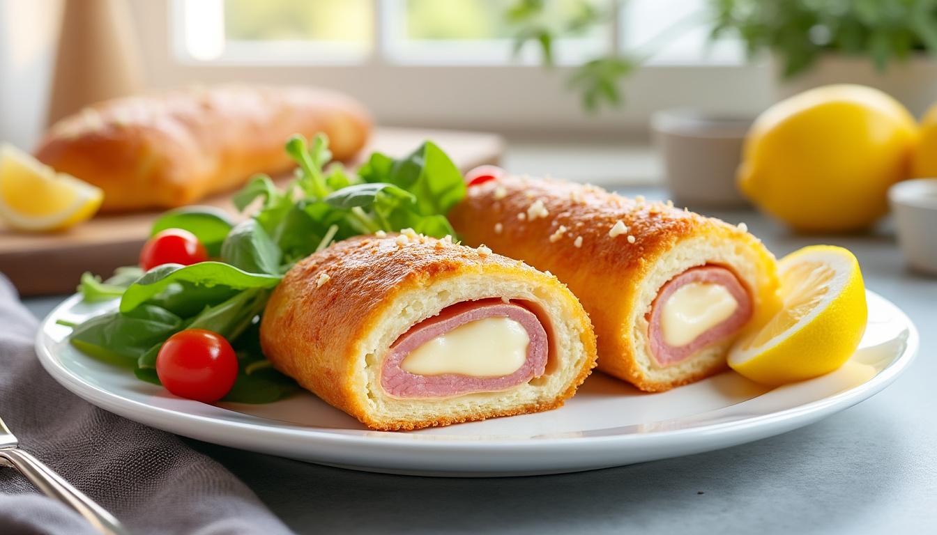 découvrez notre recette facile de cordon bleu au four, un plat savoureux et léger parfait pour un repas gourmand sans culpabilité.
