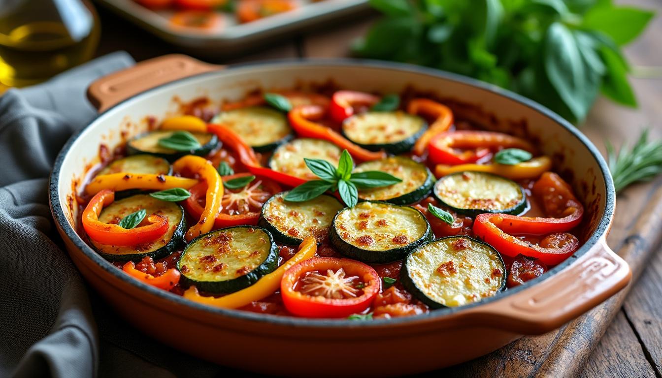 découvrez notre astuce simple pour préparer une ratatouille au four avec des légumes fondants et savoureux, parfaite pour un repas sain et gourmand.