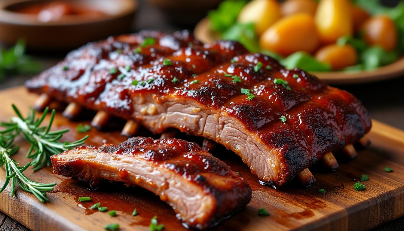 découvrez la cuisson parfaite des ribs au four pour des côtes tendres, juteuses et délicieusement savoureuses. suivez nos conseils pour un repas réussi à coup sûr !