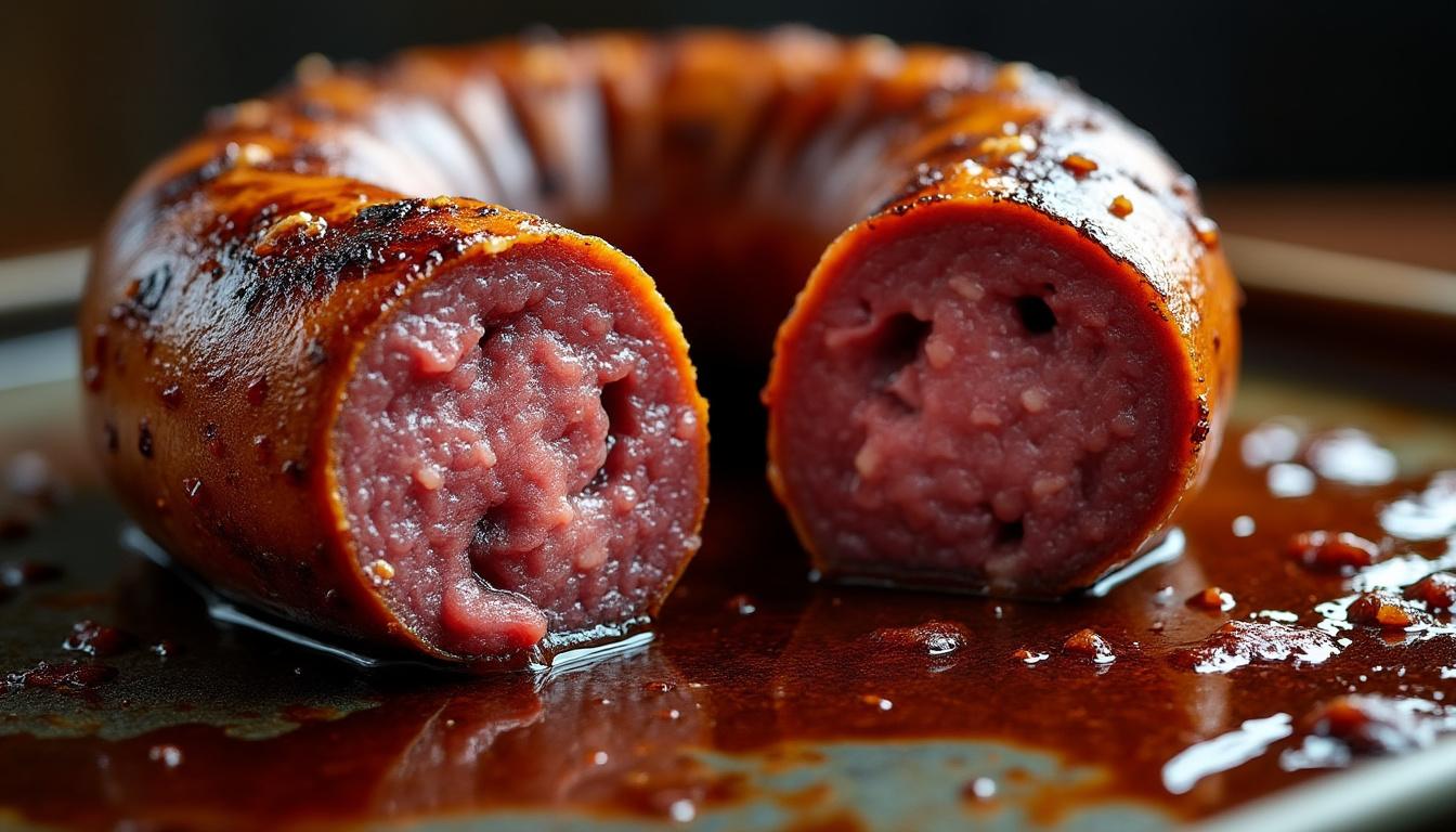 découvrez la méthode parfaite pour cuire le boudin noir au four et obtenir une peau croustillante tout en conservant une texture fondante à l'intérieur.