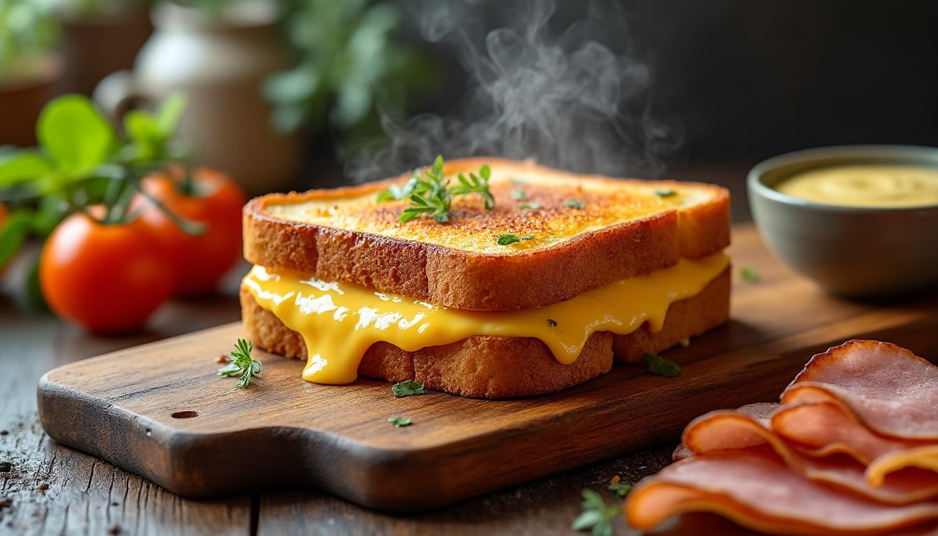 découvrez la recette simple et rapide du croque monsieur au four, pour un toast croustillant à l'extérieur et fondant à l'intérieur, parfait pour un repas gourmand.