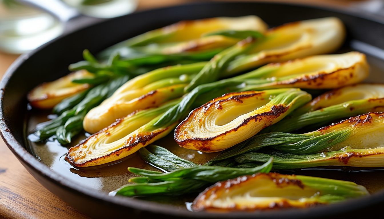 découvrez l’astuce pour réussir des endives braisées à la poêle, fondantes et parfaitement dorées, pour un accompagnement savoureux et facile à préparer.