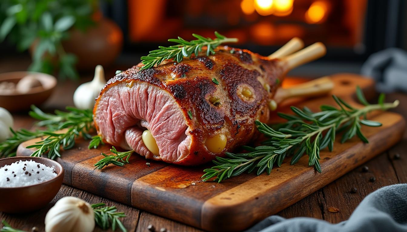 découvrez nos astuces pour réussir un gigot d'agneau au four, une viande fondante et parfumée qui ravira vos convives à chaque repas.