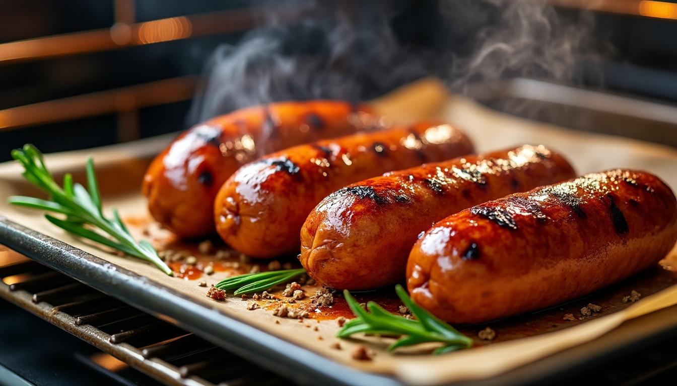 découvrez nos astuces simples pour cuire vos merguez au four de manière savoureuse et sans éclaboussures. apprenez à maîtriser la cuisson parfaite pour un résultat tendre et plein de goût.