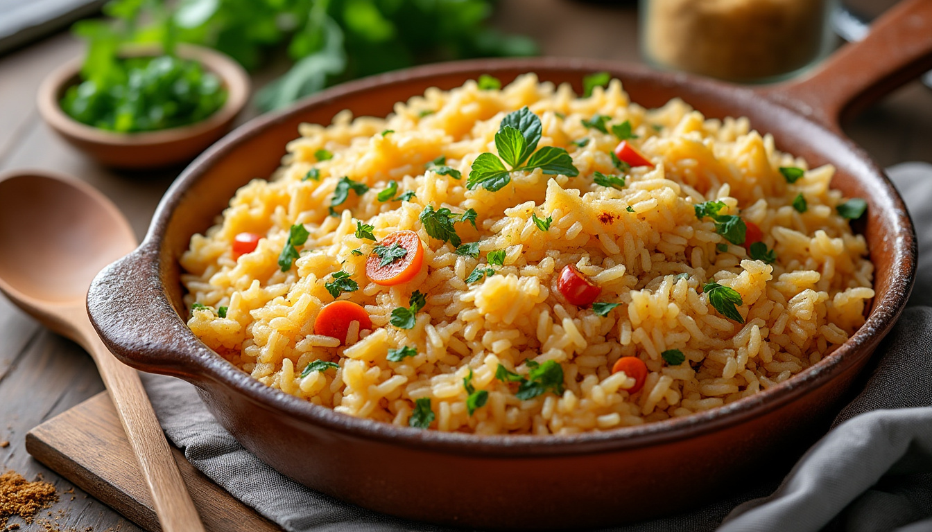 découvrez notre recette simple de riz au four pour un plat savoureux et réconfortant, parfait pour un repas familial facile et délicieux.