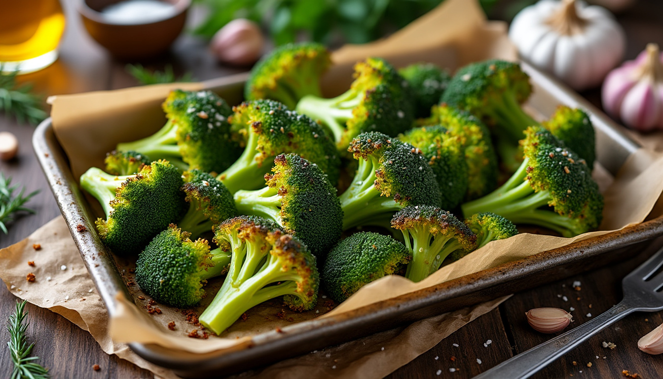 découvrez notre recette simple de brocolis au four pour un plat savoureux et croustillant, parfait en accompagnement ou en entrée saine et gourmande.
