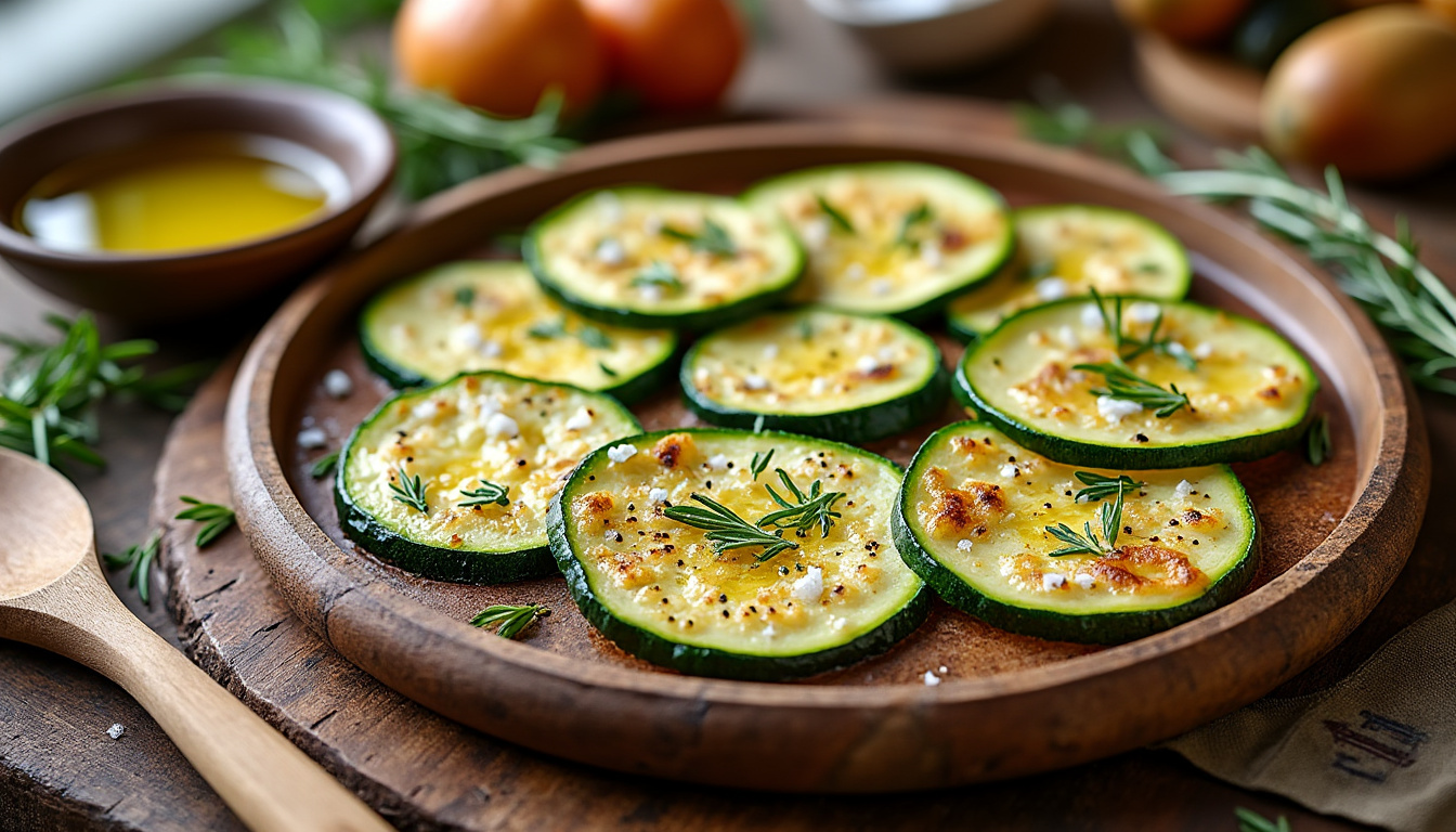 découvrez nos astuces simples pour réussir des courgettes au four en rondelles, fondantes à souhait et délicieusement dorées.