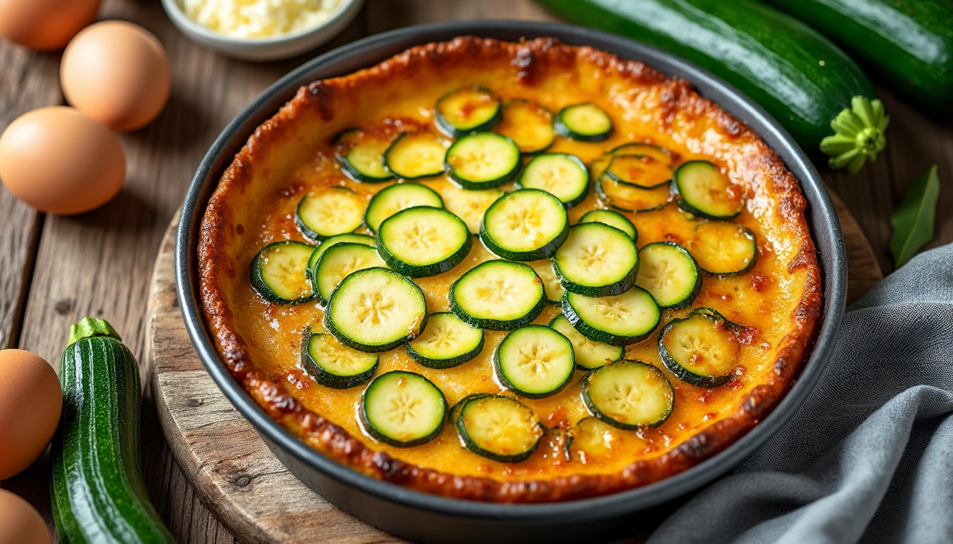 découvrez notre recette facile de flan de courgettes au four, un plat léger et savoureux parfait pour un repas sain et gourmand.