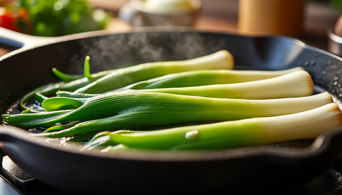 découvrez comment cuire les poireaux à la poêle pour révéler des saveurs intenses et une texture parfaite grâce à une méthode simple et rapide.