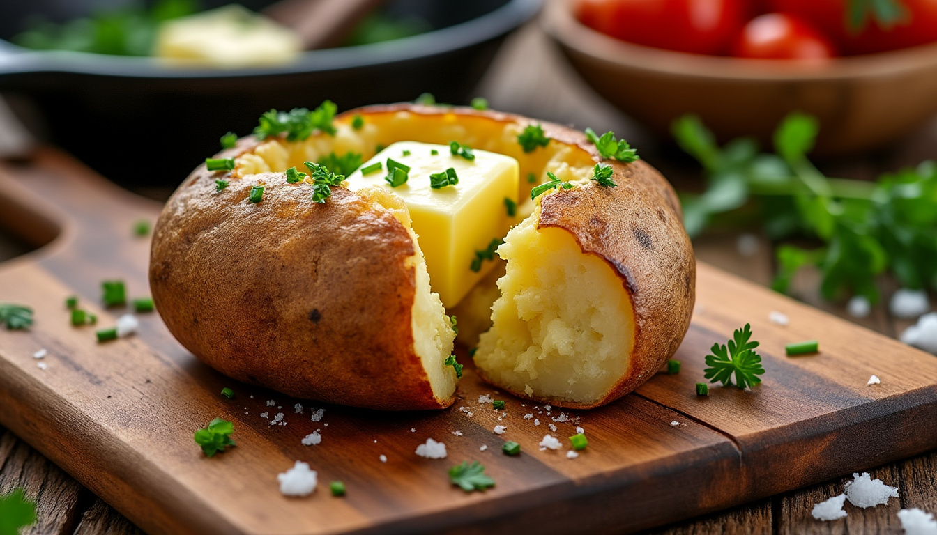 découvrez la recette authentique de la pomme de terre au four à l’ancienne, un plat rustique et savoureux qui ravira les amateurs de cuisine traditionnelle.