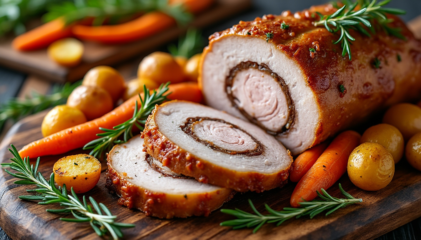 découvrez notre recette simple de rouelle de porc au four pour une viande tendre et savoureuse, parfaite pour un repas convivial en famille.