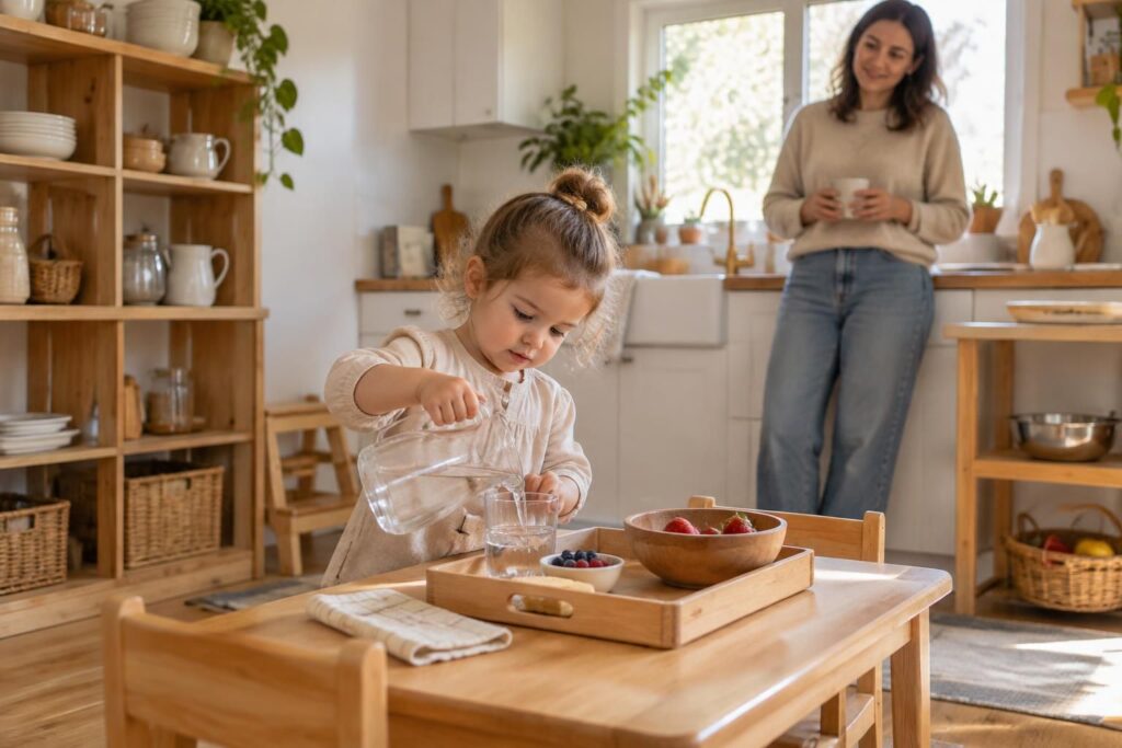 découvrez les principes de l’éducation montessori et adoptez des activités simples pour favoriser l’autonomie de votre enfant au quotidien à la maison.