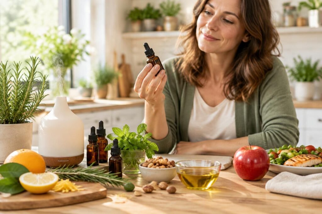 découvrez quelles huiles essentielles et solutions naturelles peuvent accompagner la gestion du cholestérol, ainsi que les précautions à connaître.