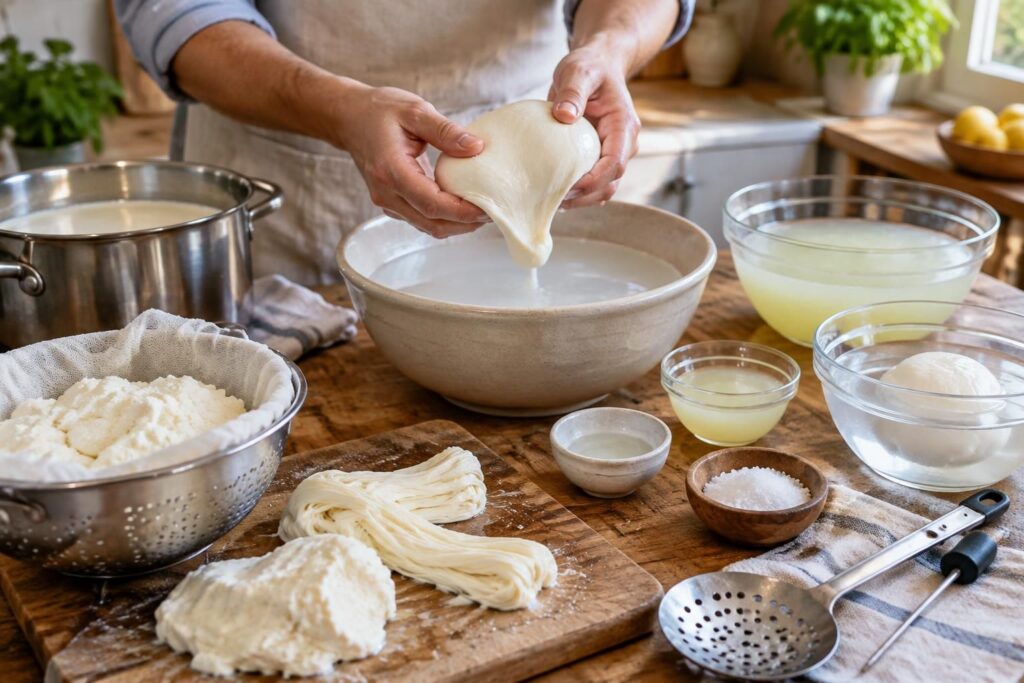 apprenez à préparer une mozzarella maison grâce à ce pas-à-pas simple et détaillé, idéal pour débuter et réussir votre fromage frais.