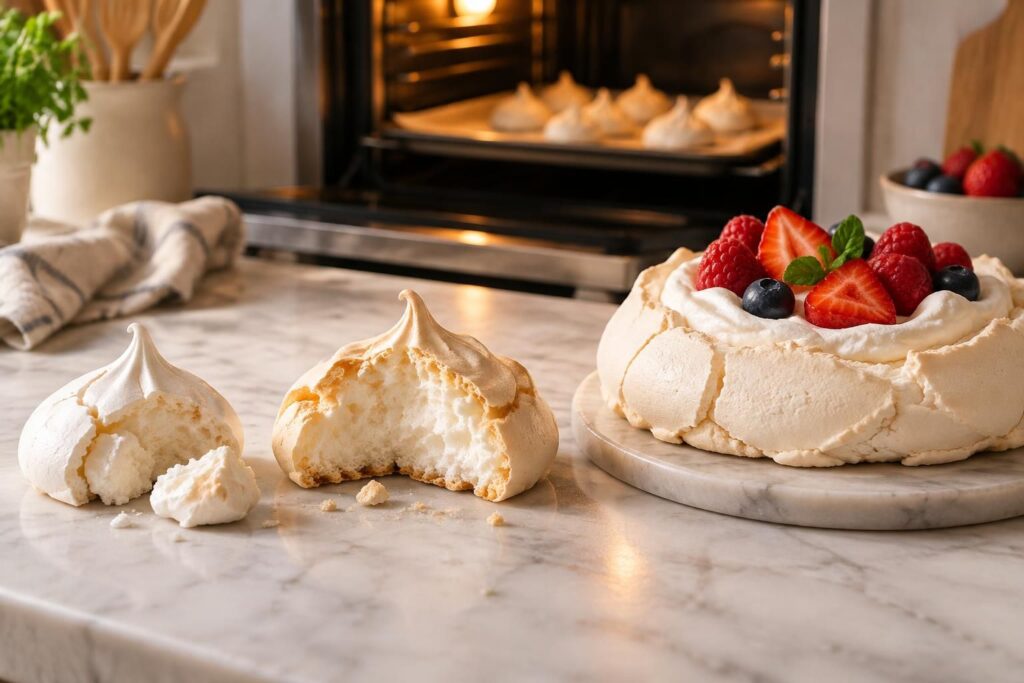 découvrez les temps de cuisson de la meringue selon la texture souhaitée : fondante, moelleuse ou bien croustillante.